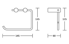 14700 Square Shape Economical China Manufacture Stainless Steel Chrome Bathroom Hardware Set