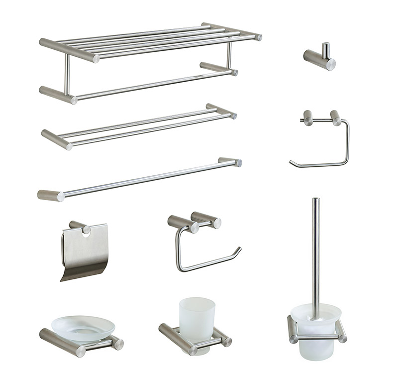 Stainless steel bathroom hardware sets