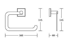 17200 Chrome Plated Six Pieces Sets Bathroom Sanitary Accessories For Bath