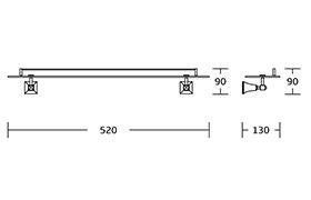 17300 Solid Base High Quality Chrome Zinc Bath Hardware Set