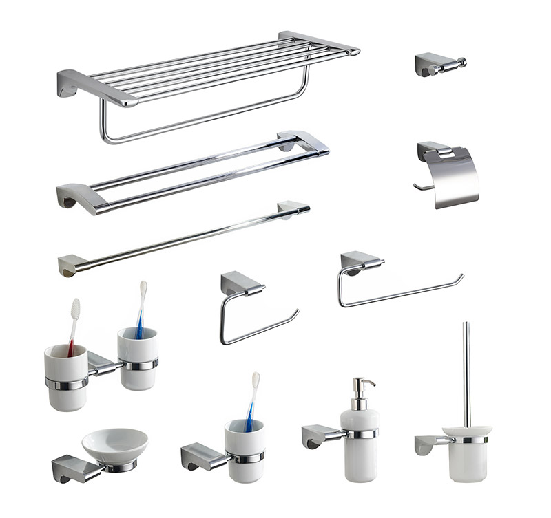 17900 Euorpean Design Zinc Alloy Chrome Bathroom Accessory Set