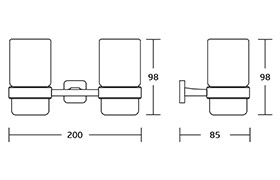 18600 Bathroom Accessories Set