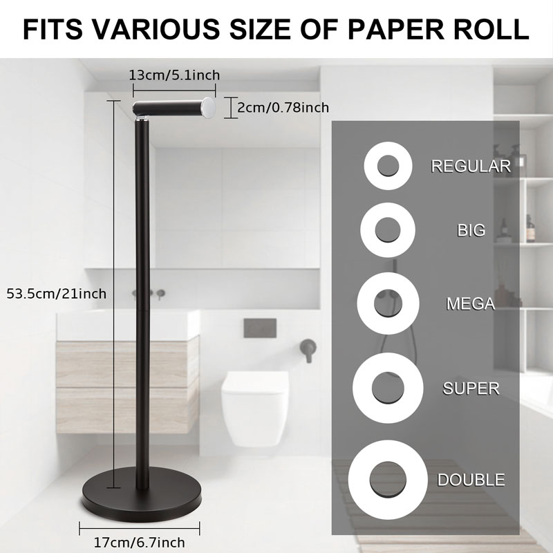 Toilet paper holder stand