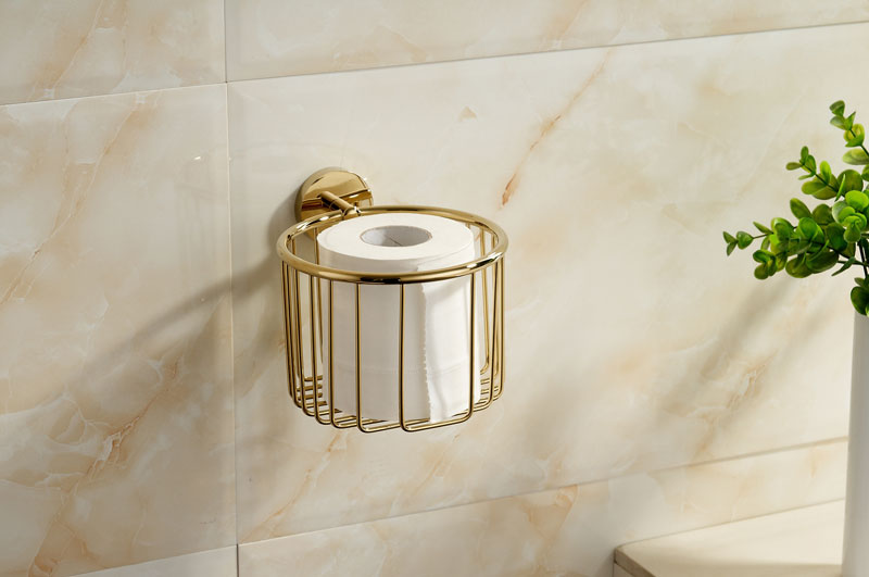 Gold toilet paper holders