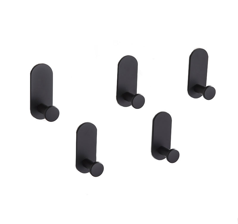 Black Nordic Wall Mounted Metal Robe hook Living Room Bathroom Wardrobe Towel Coat Clothes towel Hook