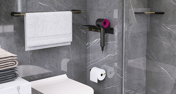 Wall hand towel holder