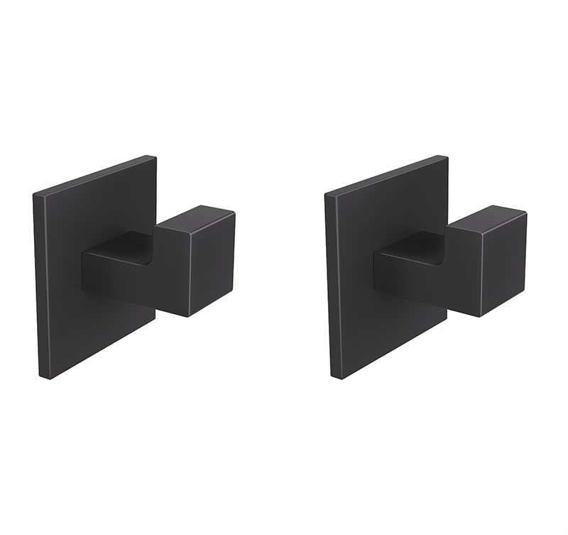 Square Matte Black Stainless steel Towel Hook