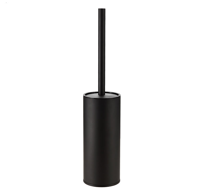 Bathroom Toilet Brush Holder aluminium Black freestanding Toilet Brush