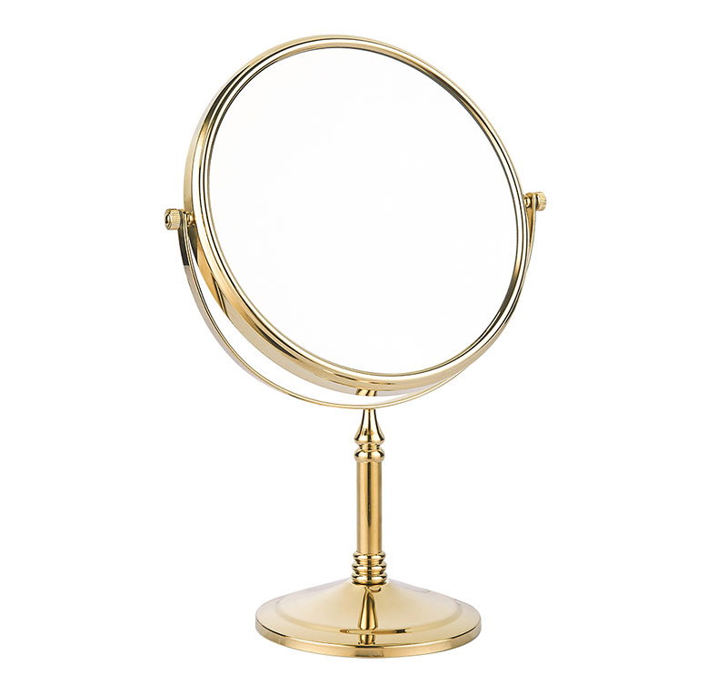 Makeup Mirror Bath Mirror Beauty Mirror Magnifying Copper Rotating standing table Mirror 8 Inch