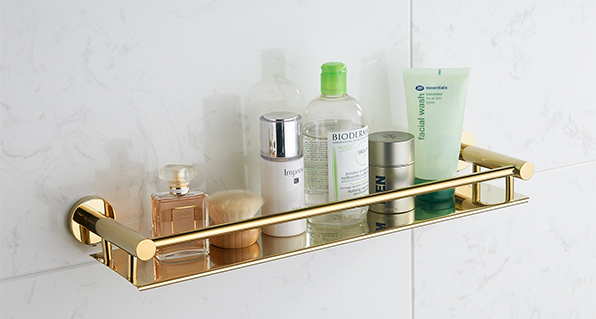 What kind of material bathroom shelf is high quality