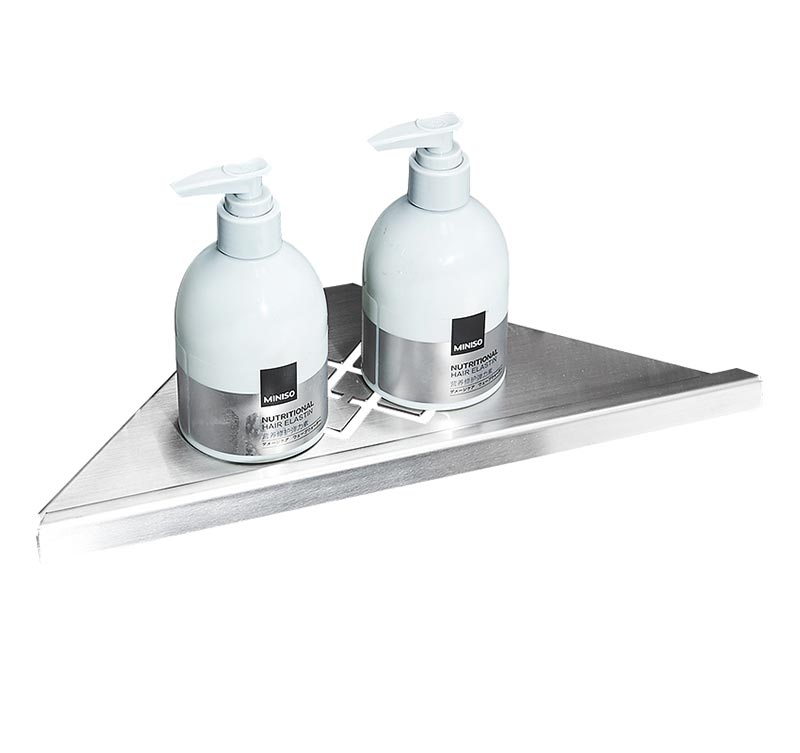 304 Stainless Steel brushed nickel Bathroom Corner Shelf