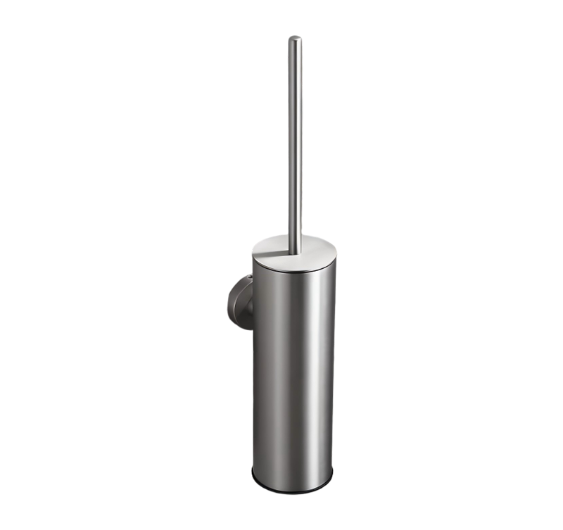 Modern Stainless Steel Toilet Brush Holder - Wall Mounted Sanitary Ware Accessory
