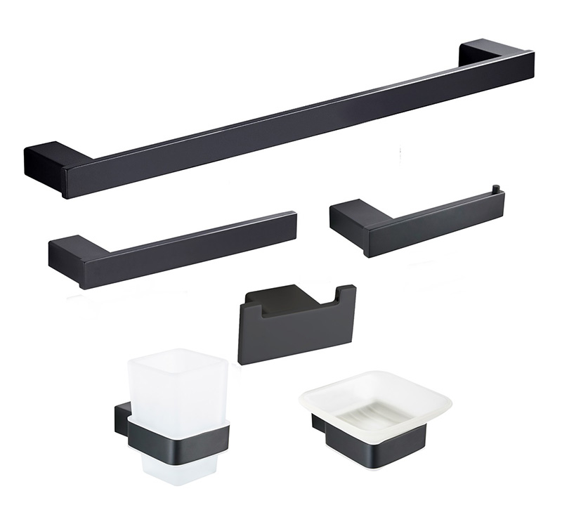 6-Piece Stainless Steel Bathroom Hardware Accessories Set