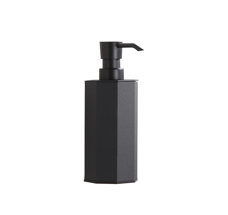 Modern Octagonal Wall-Mounted Stainless Steel Liquid Soap Dispenser - Sleek and Durable for Bathroom & Kitchen
