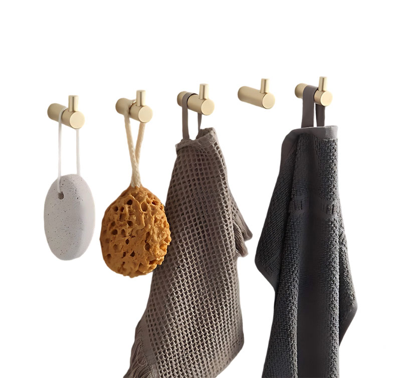 Versatile Stainless Steel Wall Hook - Multiple Colors, Perfect for Bathroom & Kitchen Organization