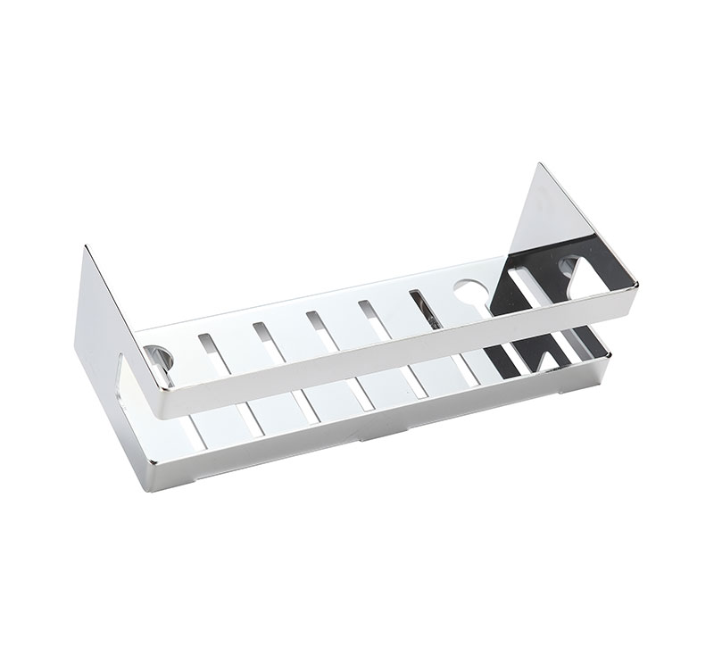 304 Stainless Steel Bathroom Wall-Mounted Shelf, No-Drill Storage Organizer for Toiletries/Towels, Space-Saving Design for Small Spaces